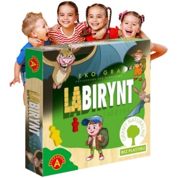 Deskové hry pro děti Eko Labyrint Zábava Ekologicky vyrobené
