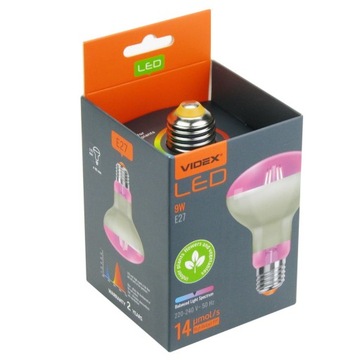 ЛАМПОЧКА для выращивания растений LED GROW лампа для выращивания растений 9 Вт E27
