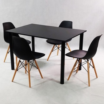 Стол Lugano 120х80 черный