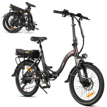 Rower Elektryczny Składany SAMEBIKE 350W 80km 20“