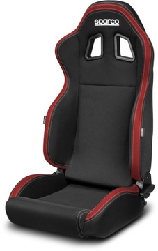 Fotel tuningowy Sparco R100 czarno-czerwony MY22