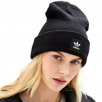 CZAPKA DAMSKA ADIDAS ORIGINALS CZARNA ZIMOWA BLACK