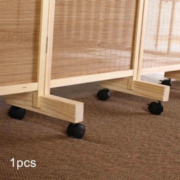 Перегородка-перегородка. Полезные складные деревянные рамы на колесиках. Коричневый