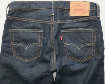 Levis spodnie jeansy denim granatowe nowsza kolekcja