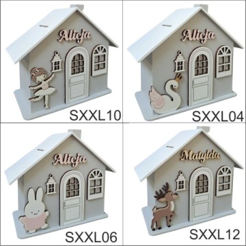 Копилка XXL с именем, подарок на ПЕРВЫЙ ГОД, КРЕЩЕНИЕ, ДЕНЬ РОЖДЕНИЯ