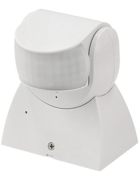 Светодиодный датчик движения белый IP65 180 градусов 1200Вт