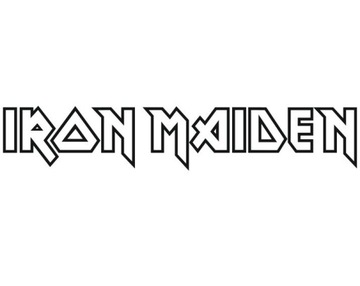 Наклейка с логотипом группы IRON MAIDEN 12 см