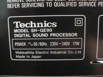 SH-GE90 DSP Technics Графический эквалайзер Цифровой звуковой процессор a2