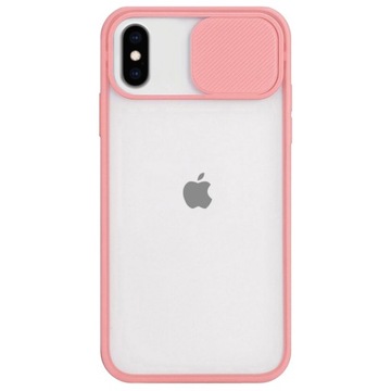 ETUI RÓŻOWE SLIDE do iPhone X / XS