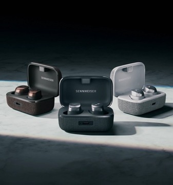 Sennheiser MOMENTUM True Wireless MTW4 — черные графитовые вкладыши с активным шумоподавлением