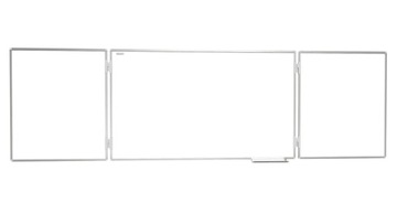 Доска триптих школьная 100х200/400 сухостираемая магнитная белая