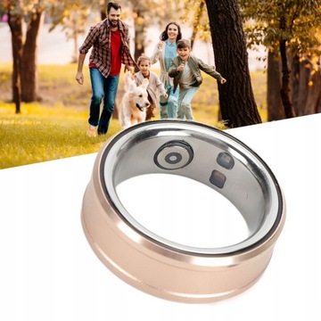 INTELIGENTNY PIERŚCIEŃ NFC SMART RING HEALTH TRACKER IP68 BT 5.1 ZŁOTY