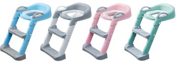 ТУАЛЕТ КРЫШКА ДЛЯ УНИТАЗА С ДЕТСКОЙ ЛЕСТНИЦОЙ, НЕСКОЛЬЗЯЩИМ СИДЕНЬЕМ, ПОДНОГКОЙ