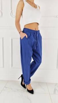 Гибкие, удобные, модные женские брюки на резинке, большие размеры