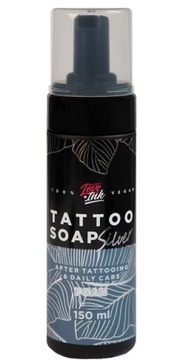 NATURALNE MYDŁO PIANKA DO MYCIA TATUAŻY LOVEINK TATTOO SOAP 150 ml + Srebro