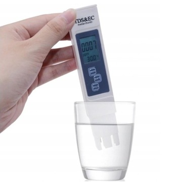 Tester TDS EC cyfrowy po kalibracji z termometrem system ATC osmoza