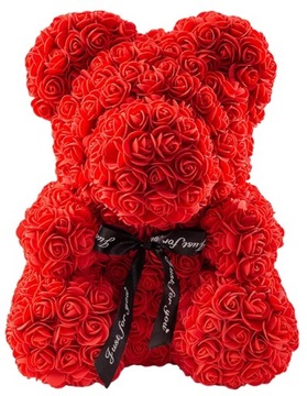 БОЛЬШОЙ МЕДВЕДЬ С РОЗАМИ ПОДАРОК ​​НА ДЕНЬ ВАЛЕНТИНА 18 ДЕНЬ РОЖДЕНИЯ ДЕВОЧКЕ РОЗА XXL
