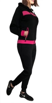 Теплый спортивный костюм ЖЕНСКИЙ СПОРТИВНЫЕ КОСТЮМЫ с КАПЮШОНОМ 9124 КОМПЛЕКТ графит L