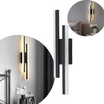 NOWOCZESNA LAMPA ŚCIENNA KREATYWNY KINKIET LED 40CM