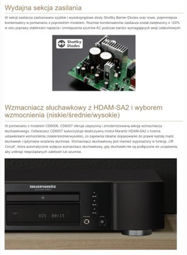 MARANTZ CD6007 ODTWARZACZ CD Hi-Res USB-A PLAYER FLAC DSD COAXIAL OPTICAL