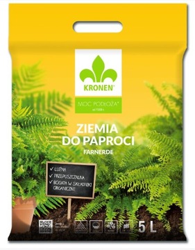 PODŁOŻE DO PAPROCI 5L ZIEMIA PAPROĆ KRONEN