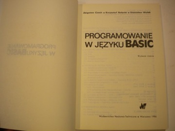Программирование на BASIC ZBIGNIEW ЧЕШСКИЙ, KRZYSZTOF NAŁĘCKI, WOŁEK,