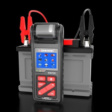 ТЕСТЕР АККУМУЛЯТОРА 6 В 12 В 24 В с принтером KW720
