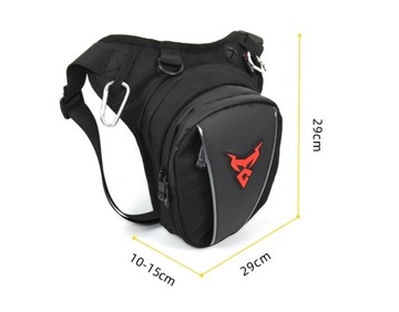 Мотоцентрическая сумка для ног / Красный