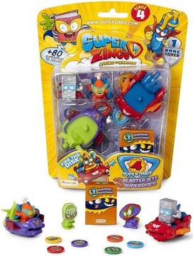 SUPER ZINGS 4 SERIA 2 POJAZDY BLASTERJET 4 FIGURKI KOLEKCJONERSKIE