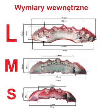 3D чехлы на тормозные суппорты BREMBO M+S - Золото