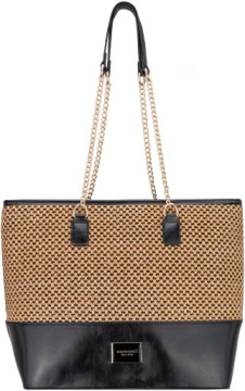 Torebka SHOPPER NA RAMIĘ MONNARI Czarny Łańcuszek