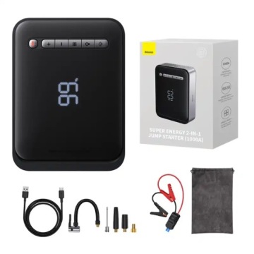 Baseus Jump Starter Booster Powerbank Startér Kompresor 2v1 8000 mAh