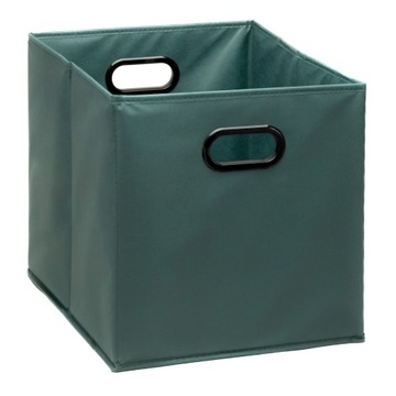 Pudełko wkład do regału Kallax CIEMNOZIELONY