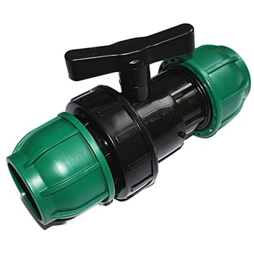 ZAWÓR KULOWY SKRĘCANY PP do rur PE 63mm Prilux