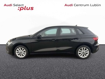 Audi A3 8Y Sportback 1.5 35 TFSI 150KM 2023 Audi A3 Sportback Kamera cofania ,Tempomat , Kluczyk komfortowy , Smartpho, zdjęcie 7