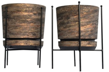 12 Цветочный горшок + металлическая подставка на ножках, подставка для цветов