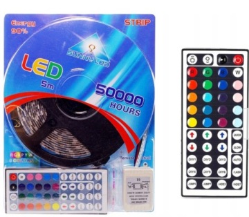 RGB LED STRIP 300 LED SMD 5M УДАЛЕННЫЙ ИСТОЧНИК ПИТАНИЯ