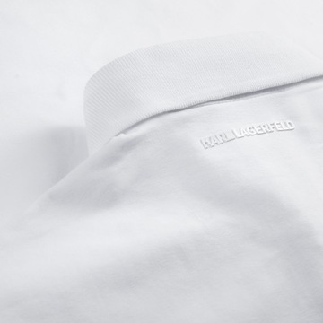 Мужская рубашка поло Karl Lagerfeld, белая классическая рубашка поло 745022 L