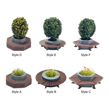 Масштаб 1:64 Модель цветочной террасы для модели