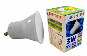 СВЕТОДИОДНАЯ ЛАМПОЧКА LEDSYSTEMS GU11 3W 3000K 270лм