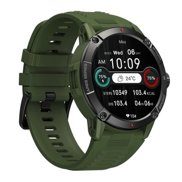 ZEBLAZE Ares 3 smartwatch 2023 męski sport zielony