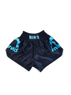 MANTO spodenki MUAY THAI DUAL czarno niebieski S