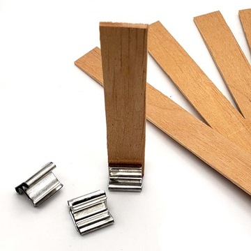 KNOTY DREWNIANE Z BLASZKĄ 6cm 5szt