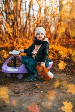 Гравитационная поездка на автомобиле для детей со светодиодными колесами