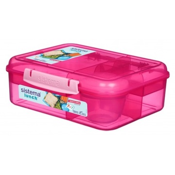 Sistema Śniadaniówka Lunchbox Pojemnik Bento 1650ml pink