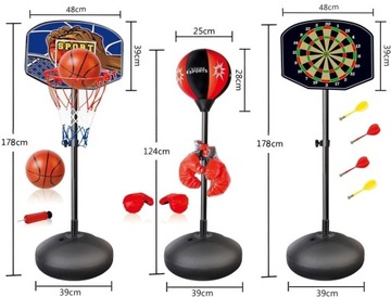 БОКСЕРСКАЯ СУМКА 3в1 БАСКЕТБОЛЬНЫЙ ДАРТС 3805
