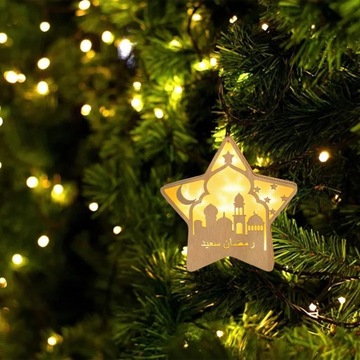 Мусульманские лампы Eid AL Adha, украшения, ночные лампы, украшения, стиль A