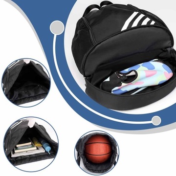 РЮКЗАК МУЖСКОЙ ТРЕНИРОВОЧНЫЙ ДЛЯ ФУТБОЛА И БАСКЕТБОЛА СПОРТИВНАЯ СУМКА В ПОДАРОК