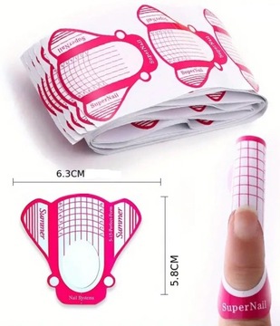 ЛЕТО шаблоны, формы, шаблон для наращивания ногтей, 100 шт.