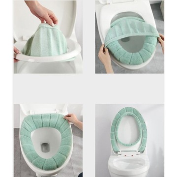 Утепленные накладки на сиденье унитаза 2 шт.